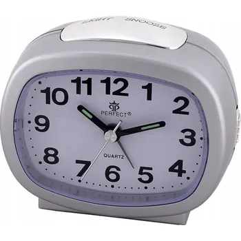 Budík Křemíkový budík PERFECT 713 s alarmem a podsvícením