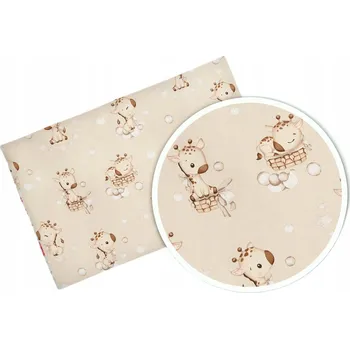 Prostěradlo Prostěradlo s gumou béžové 120x60 cm do postýlky