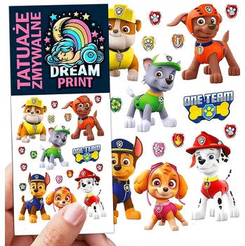 Odstranitelné tetování Tetování Tlapková patrola DREAM PRINT 1 ks