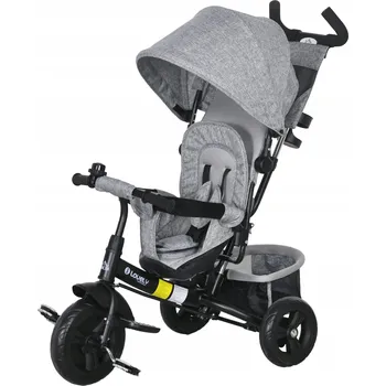 Dětská tříkolka HOMCOM Tříkolka pro děti s nastavitelnou vodící tyčí