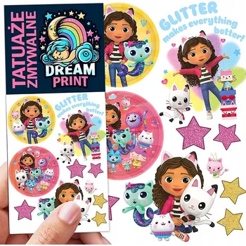 Odstranitelné tetování Filmová a herní nálepka na tetování Dětské vodní tetování Omyvatelné k narozeninám Dárek Dočasný dárek pro děti Originální opakovaně použitelné Spousta Vzorů