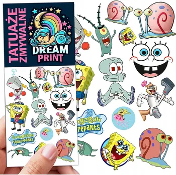 Odstranitelné tetování Smyvatelné tetování pro děti - SpongeBob