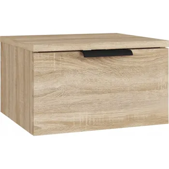 Noční stolek Závěsný noční stolek z dřevotřísky, dub sonoma, 34x30x20 cm