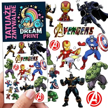 Odstranitelné tetování Smyvatelné tetovačky pro děti Avengers - dočasné tetování