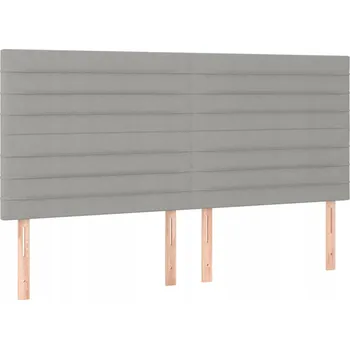 Čelo postele sametové nastavitelné tmavě šedé 180x5x118/128 cm