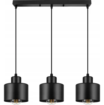 Stropní svítidlo LED Závěsné Černé 3xE27 LEDLUX moderní