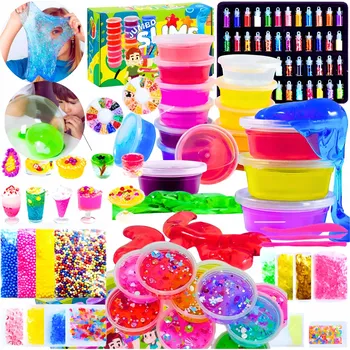 Modelovací hmota SLIME JUMBO SADA NA VÝROBU SLIZU MODELOVACÍ HMOTA VELKÁ XXL 28 ks SLIZ