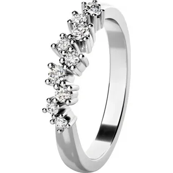 Prsten Couple, Jemný prsten Aurion, bílé zlato se zirkony, vel. 52, prům. 16.6 mm, 585-68-1-4279.1B00.0.52.001