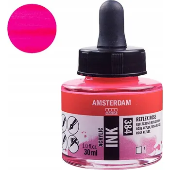 Akrylový inkoust Amsterdam Acrylic Ink 30 ml 384 Reflex Rose