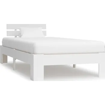 Postel Dřevěná postel G01V 100x200 bílá