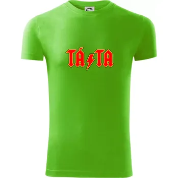 Pánské tričko Rocková rodina - táta - Viper FIT - Pánské zůžené tričko - XL ( Apple Green )