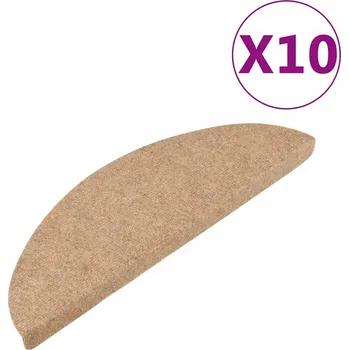 Nášlap na schod Nášlapy na schody z vpichované plsti, protiskluzové, béžové 56x17x3 cm