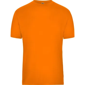 James & Nicholson Pánské pracovní tričko z bio bavlny - Solid - 6XL orange