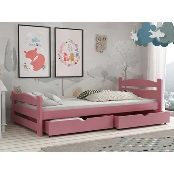 Dětská postel Dětská postel s úložným prostorem Max Barva dřeva: Růžová, Rozměry: 80x180