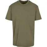 Build your Brand Oversize tričko z těžké bavlny - 4XL olive