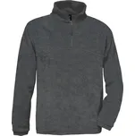 B&C Collection Fleecová mikina s 1/4 zipem - XXL charcoal