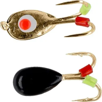 Rybářský háček 4ks - Marmyška Mikado Ice Bug 4mm Černá/Zlatá