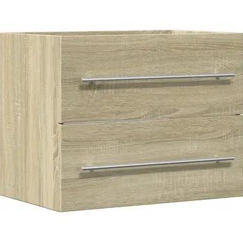 Koupelnový nábytek Závěsná koupelnová skříňka, dub sonoma, 60x38,5x48 cm, dřevotříska