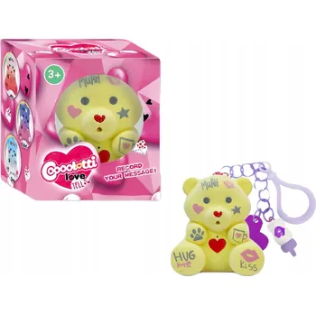 plyšák Plyšový Mluvící Medvídek Flokovaný - Opakuje Slova s Diktafonem, Přívěskem a Lahvičkou - Ideální Dárek k Mikuláši