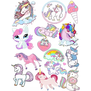 Odstranitelné tetování Smyvatelné tetování pro děti Jednorožci