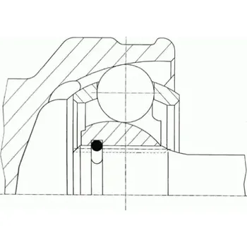 Poloosa kola Spidan 36509 Sada kloubu, hnací hřídel