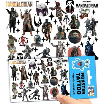 Odstranitelné tetování Filmová a herní nálepka na tetování Dětské vodní tetování Omyvatelné k narozeninám Dárek Dočasný dárek pro děti Originální opakovaně použitelné Spousta Vzorů