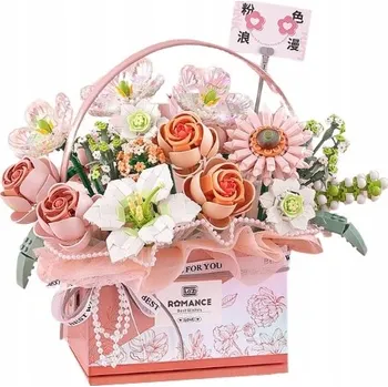 ostatní stavebnice Stavebnice s podsvícením QBI 1081316 Růže v košíku 1179 dílů