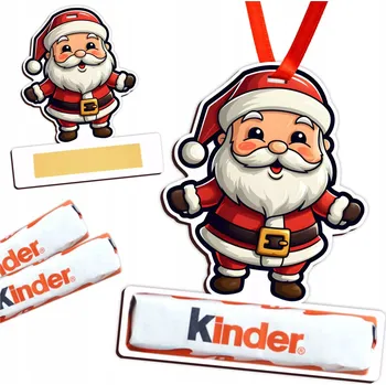 Vánoční dekorace Dárek na Mikuláše, vánoční ozdoby, přívěsek na Kinderka MIKULÁŠ