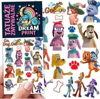 Tetování DOČASNÉ OMYVATELNÉ TETOVÁNÍ PRO DĚTI GAZU PEJSCI GAZU