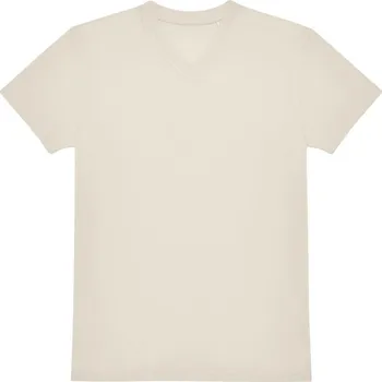 Pánské tričko B&C Collection Tričko s výstřihem do V - XXL off white
