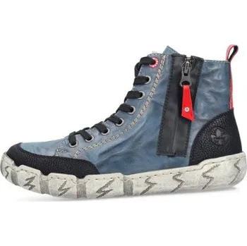 Dámská zimní obuv Dámské kotníkové boty RIEKER v modrém odstínu L0370-14 Velikost: 38