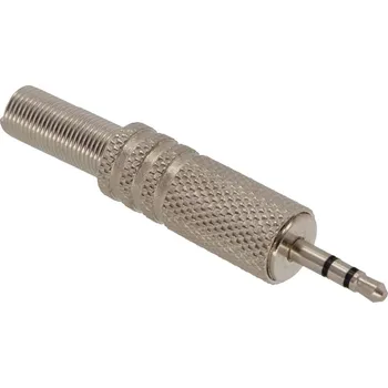 Elektrický konektor 2,5mm stereo Jack niklovaný konektor, samec