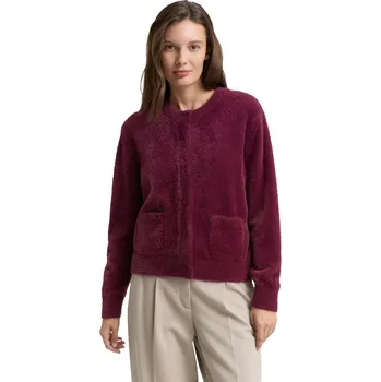 Dámský svetr Tom Tailor dámský kardigan 1048318 16427 Vínová XL