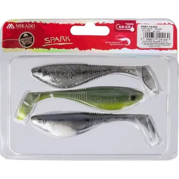 Rybářský háček 3ks - Gumová Nástraha Mikado Spark 10cm MIX