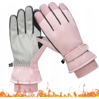 Rukavice LYŽAŘSKÉ RUKAVICE ZIMNÍ TEPLÉ SILNÉ VODĚODOLNÉ