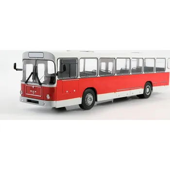 autíčko MAN SL 200 1:43 - MODIMIO - Naše autobusy časopis s modelem #51 MAN SL200 - kovový model autobusu