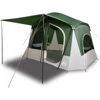 Stan Turistický Stan , chatka polyester 185T PU, zelená 340x297x210/215 cm