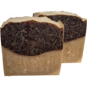 Mýdlo Přírodní mýdlo vyráběné za studena Medové Latte s bambuckým máslem a oleji 100g