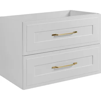 Koupelnový nábytek Skříňka pod umyvadlo Rodan bílá matná MDF 80 cm 2 zásuvky