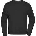 James & Nicholson Oversize mikina z bio bavlny - XXS black