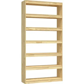 Knihovna Regál z masivního borovicového dřeva 100x30x200 cm