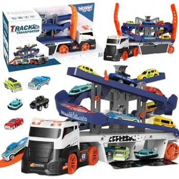 autíčko INTERAKTIVNÍ NÁKLADNÍ AUTO TIR AUTOPŘEPRAVNÍK SJEZDOVKA AUTA ZVUK SVĚTLO XL