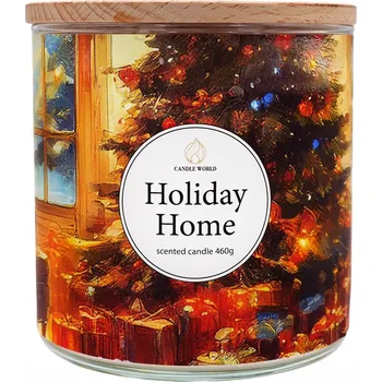 Svíčka Candle World sójová vonná svíčka ve skle 3 knoty Holiday Home 460 g