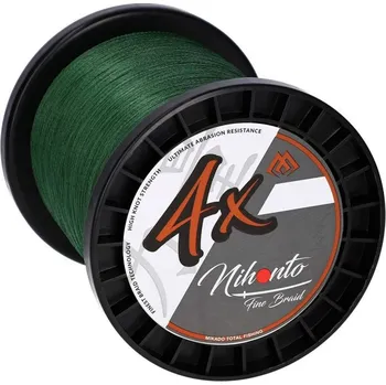 Pletená Šňůra Mikado Nihonto Fine Braid Zelená 3000m 0,14mm/9,7kg