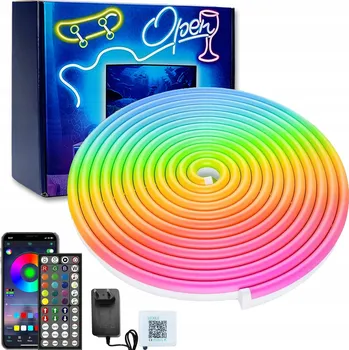 LED osvětlení LED RGB pásek 5m LED diody 5050 Lišta 24V BAREVNÝ S DÁLKOVÝM OVLADAČEM + APLIKACE