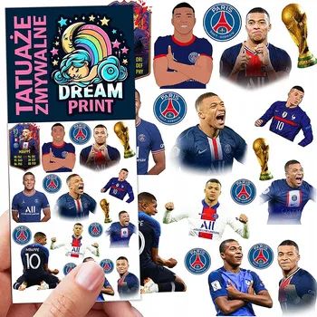 Odstranitelné tetování Smyvatelné tetování pro děti - Kylian Mbappé