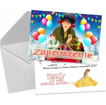 Pozvánka POZVÁNKY NA DĚTSKOU NAROZENINOVOU OSLAVU ANASTÁZIE PRINCEZNA ANASTASIA + OBÁLKA