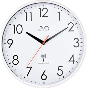 Hodiny Rádiem řízené plastové hodiny JVD RH502.3, bílé
