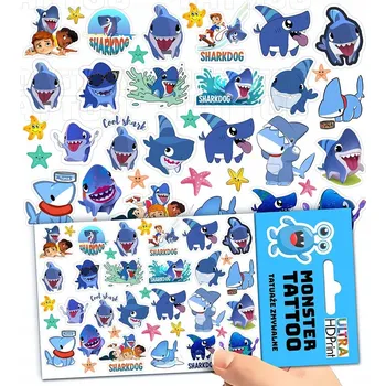 Odstranitelné tetování Filmová a herní nálepka na tetování Dětské vodní tetování Omyvatelné k narozeninám Dárek Dočasný dárek pro děti Originální opakovaně použitelné Spousta Vzorů