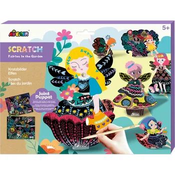 Obraz Hračka SADA Pro Rukodělné Aktivity STÍRACÍ OBRÁZEK Víla Pro Děti Zajímavé HOBBY